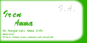 iren amma business card