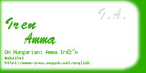 iren amma business card